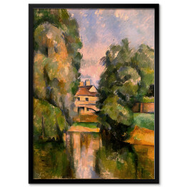 Obraz klasyczny Paul Cézanne "Dom na wsi nad rzeką" - reprodukcja