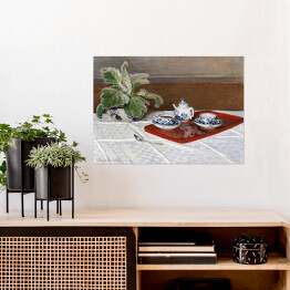 Plakat Claude Monet Martwa natura, serwis do herbaty Reprodukcja obrazu