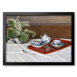 Obraz w ramie Claude Monet Martwa natura, serwis do herbaty Reprodukcja obrazu