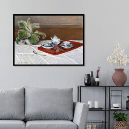 Plakat w ramie Claude Monet Martwa natura, serwis do herbaty Reprodukcja obrazu