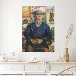 Plakat samoprzylepny Vincent van Gogh Portrait of Père Tanguy. Reprodukcja