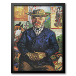 Obraz w ramie Vincent van Gogh Portrait of Père Tanguy. Reprodukcja