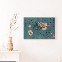 Obraz na płótnie Utugawa Hiroshige Drzeworyt kwiaty. Reprodukcja
