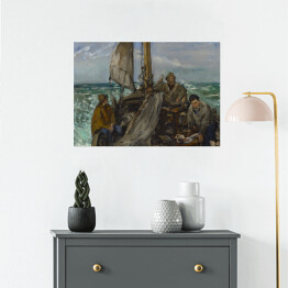 Plakat samoprzylepny Édouard Manet "Pracownicy morza" - reprodukcja