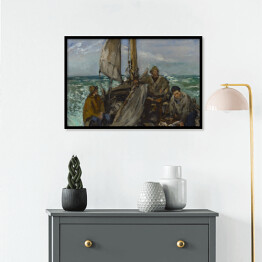 Plakat w ramie Édouard Manet "Pracownicy morza" - reprodukcja