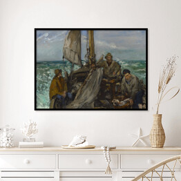 Plakat w ramie Édouard Manet "Pracownicy morza" - reprodukcja