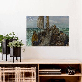 Plakat samoprzylepny Édouard Manet "Pracownicy morza" - reprodukcja