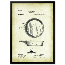 Obraz klasyczny M. S. Tracy - patenty na rycinach vintage