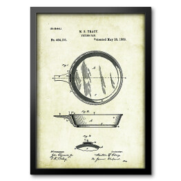 Obraz w ramie M. S. Tracy - patenty na rycinach vintage