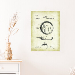 Plakat samoprzylepny M. S. Tracy - patenty na rycinach vintage