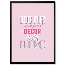 Plakat w ramie Ilustracja - kolorowy pies 