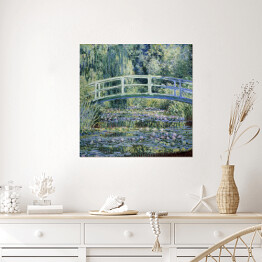 Plakat samoprzylepny Claude Monet Staw z nenufarami. Reprodukcja