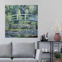Plakat samoprzylepny Claude Monet Staw z nenufarami. Reprodukcja