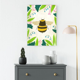 Obraz na płótnie Pszczoła, robaczki