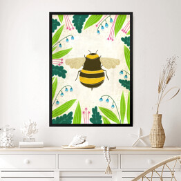 Obraz w ramie Pszczoła, robaczki