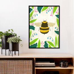 Plakat w ramie Pszczoła, robaczki