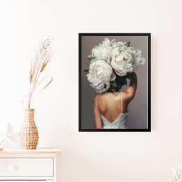 Obraz w ramie Obraz dziewczyna z kwiatami