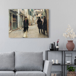 Obraz klasyczny John Singer Sargent Street in Venice. Reprodukcja obrazu