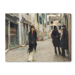 Obraz na płótnie John Singer Sargent Street in Venice. Reprodukcja obrazu