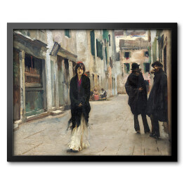 Obraz w ramie John Singer Sargent Street in Venice. Reprodukcja obrazu