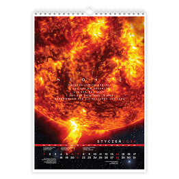 Kalendarz 13-stronicowy Kalendarz z Układem Słonecznym