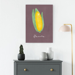 Obraz na płótnie Warzywa - kukurydza - ilustracja