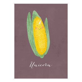 Plakat Warzywa - kukurydza - ilustracja