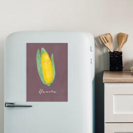 Magnes dekoracyjny Warzywa - kukurydza - ilustracja
