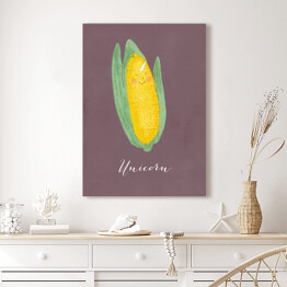 Obraz na płótnie Warzywa - kukurydza - ilustracja