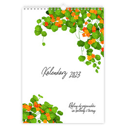 Kalendarz 13-stronicowy Kalendarz z roślinami balkonowymi