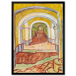 Plakat w ramie Vincent van Gogh Corridor in the Asylum. Reprodukcja