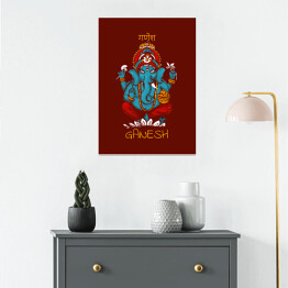 Plakat Ganesh - mitologia hinduska