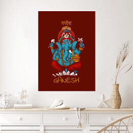 Plakat samoprzylepny Ganesh - mitologia hinduska