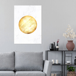 Plakat samoprzylepny Złote planety - Jowisz