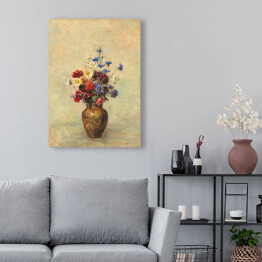 Obraz na płótnie Odilon Redon Kwiaty w wazonie. Reprodukcja obrazu