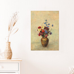 Plakat samoprzylepny Odilon Redon Kwiaty w wazonie. Reprodukcja obrazu