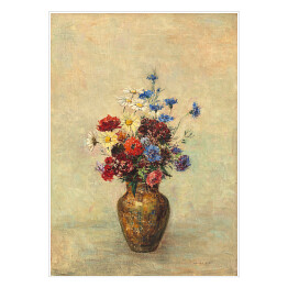 Plakat Odilon Redon Kwiaty w wazonie. Reprodukcja obrazu