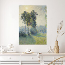Plakat samoprzylepny Camille Pissarro Krajobraz Saint-Charles przy Gisors. Reprodukcja