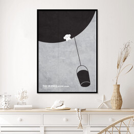 Plakat w ramie "The Silence of the Lambs" - minimalistyczna kolekcja filmowa