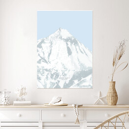 Plakat samoprzylepny Dhaulagiri - szczyty górskie