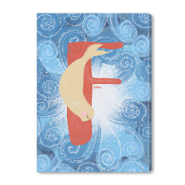 Obraz na płótnie Zwierzęcy alfabet - F jak foka