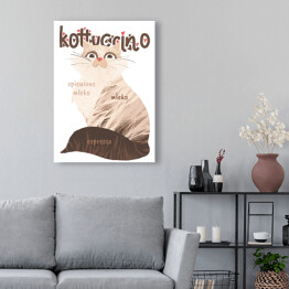 Obraz na płótnie Kawa z kotem - kottuccino