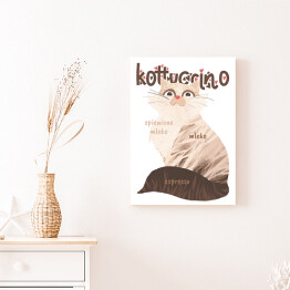 Obraz klasyczny Kawa z kotem - kottuccino