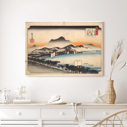 Obraz na płótnie Utugawa Hiroshige Clearing Weather at Awazu. Reprodukcja obrazu