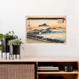 Plakat Utugawa Hiroshige Clearing Weather at Awazu. Reprodukcja obrazu