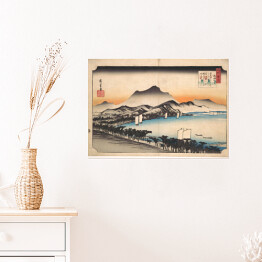 Plakat Utugawa Hiroshige Clearing Weather at Awazu. Reprodukcja obrazu
