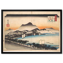 Obraz klasyczny Utugawa Hiroshige Clearing Weather at Awazu. Reprodukcja obrazu