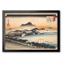 Obraz w ramie Utugawa Hiroshige Clearing Weather at Awazu. Reprodukcja obrazu