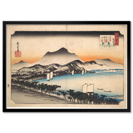 Plakat w ramie Utugawa Hiroshige Clearing Weather at Awazu. Reprodukcja obrazu
