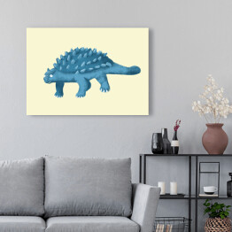 Obraz klasyczny Prehistoria - niebieski dinozaur